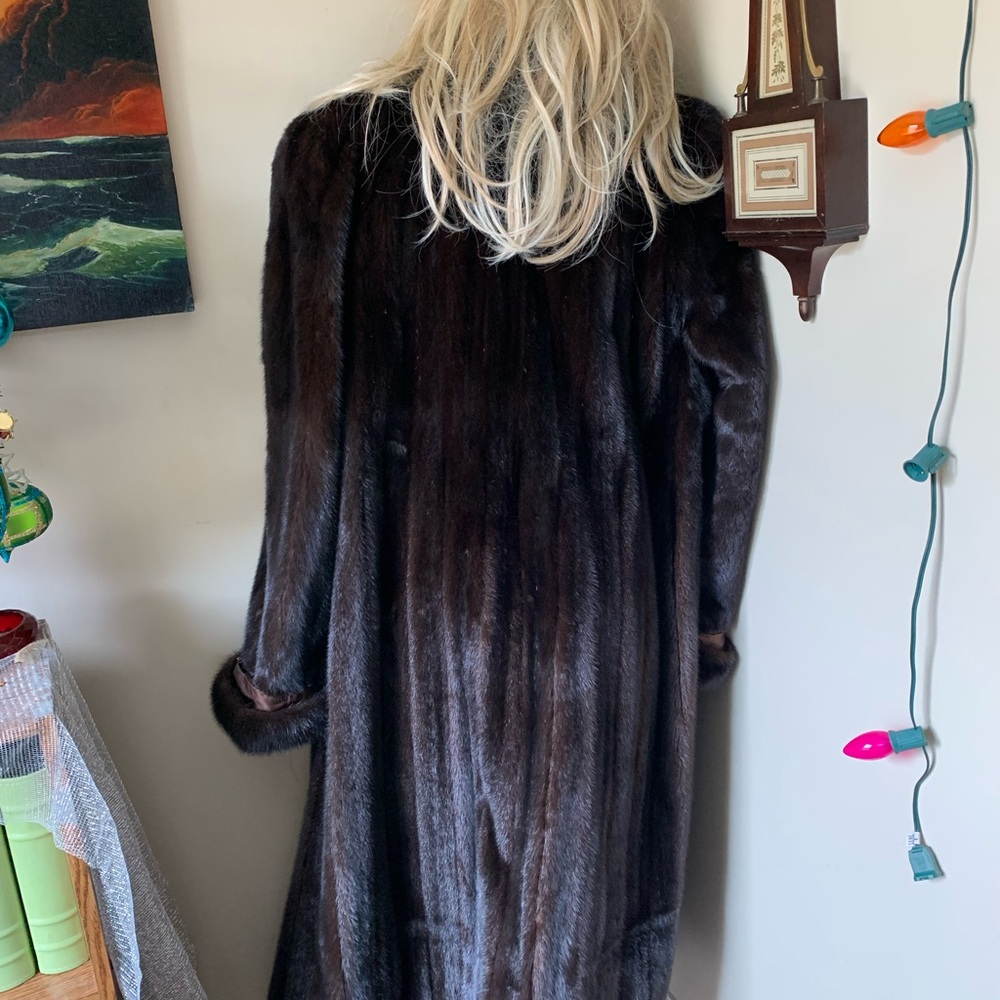 Mink Vintage Mary McFadden Full Length Mink Coat The Fur Vault New York City - Picture 10 of 17